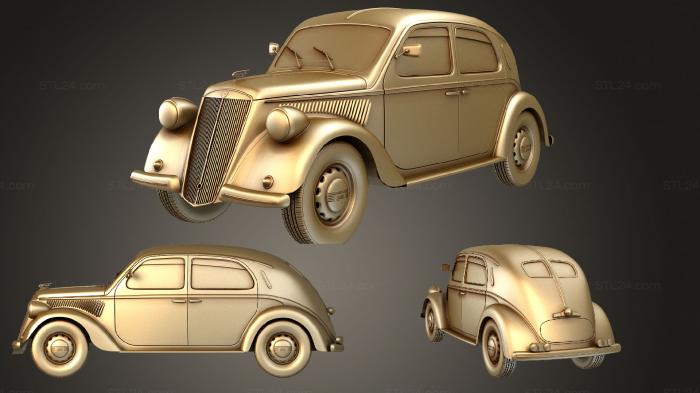 Автомобили и транспорт (Lancia Ardea 1939, CARS_2198) 3D модель для ЧПУ станка